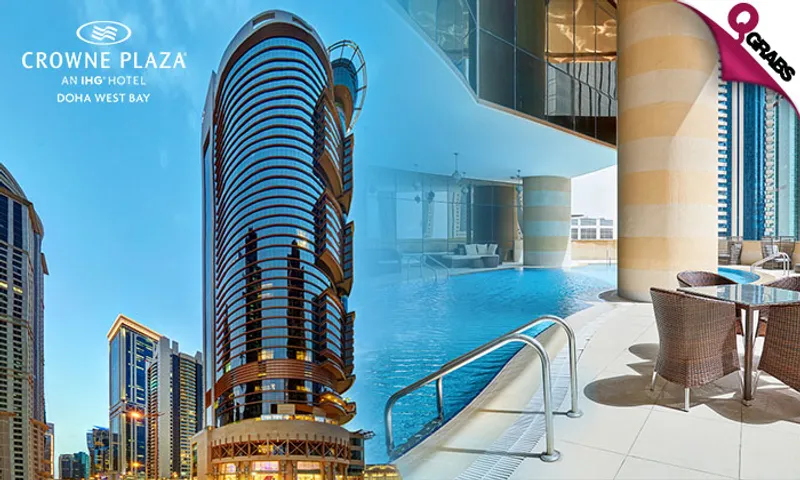 Friday Brunch Buffet, Pool Access & More at Crowne Plaza Doha West Bay!